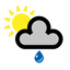 light rain showers
